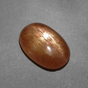 Pedra do Sol Estelar Marrom dourado Natural 2.59ct, Corte Oval, Opaco