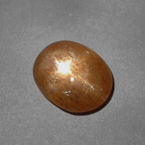 Pedra do Sol Estelar Marrom dourado Natural 1.61ct, Corte Oval, Opaco