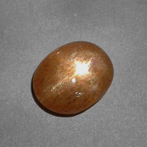 Pedra do Sol Estelar Marrom dourado Natural 1.61ct, Corte Oval, Opaco