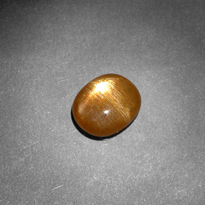 Pedra do sol estrela marrom natural 1,18ct, corte oval, opaco