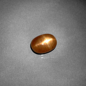 Pedra do sol estrela marrom natural 1,16ct, corte oval, opaco