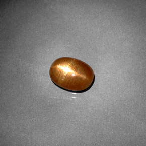 Pedra do sol estrela marrom natural 1,16ct, corte oval, opaco