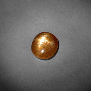 Pedra do sol estrela marrom dourado natural 2,27ct, corte oval, opaco