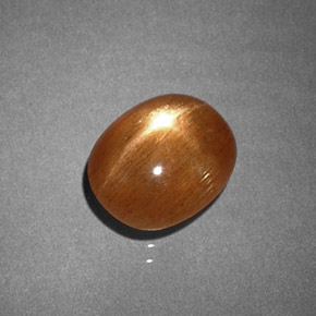 Pedra do Sol Estelar Marrom dourado Natural 1.47ct, Corte Oval, Opaco