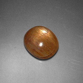 Pedra do sol estrela marrom natural 1,62ct, corte oval, opaco