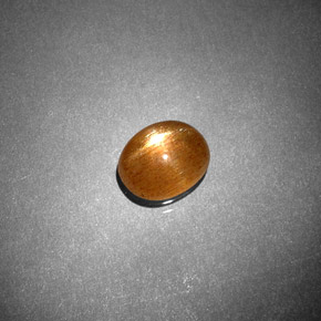 Pedra do Sol Estelar Marrom dourado Natural 1.17ct, Corte Oval, Opaco