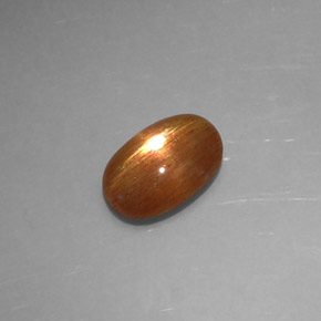 Pedra do Sol Estelar Marrom dourado Natural 1.36ct, Corte Oval, Opaco