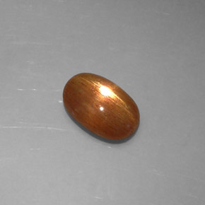 Pedra do Sol Estelar Marrom dourado Natural 1.36ct, Corte Oval, Opaco