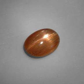 Pedra do sol estrela marrom natural 1,64ct, corte oval, opaco