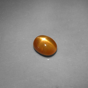 Pedra do sol estrela marrom dourado natural 1,42ct, corte oval, opaco