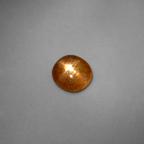Pedra do Sol Estelar Marrom dourado Natural 1.37ct, Corte Oval, Opaco