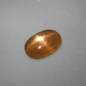 Pedra do Sol Estelar Marrom dourado Natural 1.08ct, Corte Oval, Translúcido
