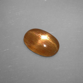 Pedra do Sol Estelar Marrom dourado Natural 1.08ct, Corte Oval, Translúcido