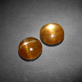 Pedras preciosas de Pedra do Sol Estelar Marrom dourado natural de  ct, Corte Oval, Opaco