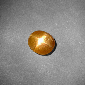 Pedra do sol estrela marrom natural 0,81ct, corte oval, opaco