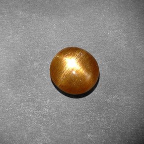 Pedra do sol estrela marrom natural 1,17ct, corte oval, opaco