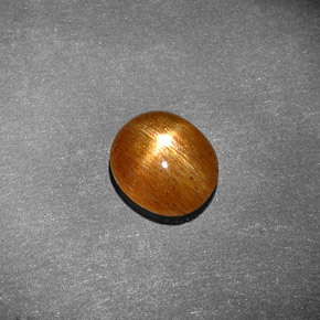 Pedra do sol estrela marrom natural 1,13ct, corte oval, opaco