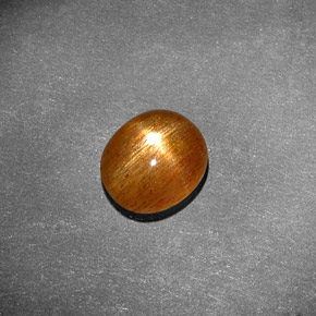 Pedra do sol estrela marrom natural 1,13ct, corte oval, opaco