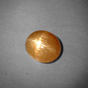 Pedra do Sol Estelar Marrom dourado Natural 1.33ct, Corte Oval, Opaco