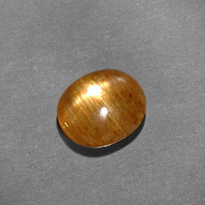 Pedra do Sol Estelar Marrom dourado Natural 1.41ct, Corte Oval, Opaco