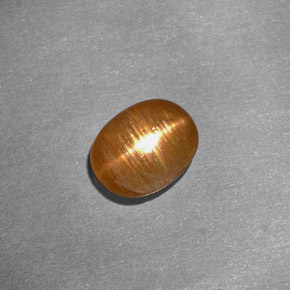 Pedra do sol estrela marrom natural 1,01ct, corte oval, opaco