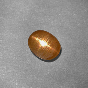 Pedra do sol estrela marrom natural 1,01ct, corte oval, opaco