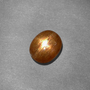Pedra do Sol Estelar Marrom dourado Natural 1.07ct, Corte Oval, Opaco