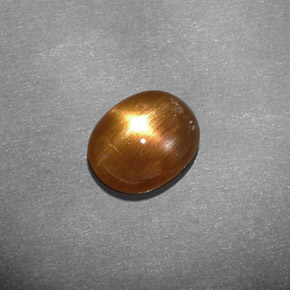 Pedra do Sol Estelar Marrom dourado Natural 1.13ct, Corte Oval, Opaco