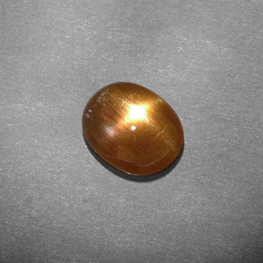 Pedra do Sol Estelar Marrom dourado Natural 1.13ct, Corte Oval, Opaco