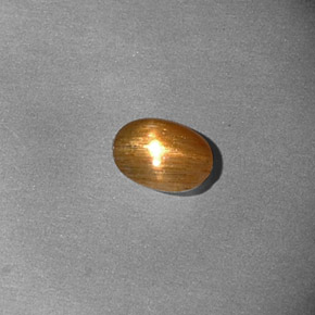 Pedra do Sol Estelar Marrom dourado Natural 0.37ct, Corte Oval, Opaco