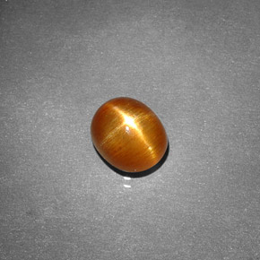 Pedra do sol estrela marrom dourado natural 1,49ct, corte oval, opaco