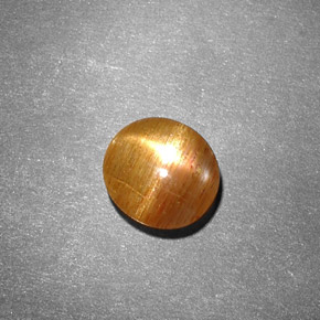 Pedra do sol estrela marrom natural 0,99ct, corte oval, opaco