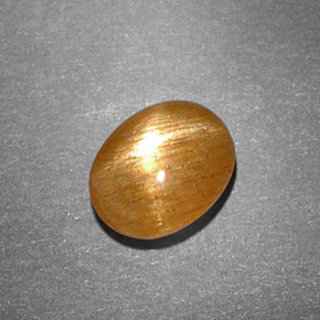 Pedra do Sol Estelar Marrom dourado Natural 1.22ct, Corte Oval, Opaco