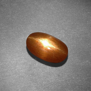 Pedra do sol estrela marrom natural 1,53ct, corte oval, opaco