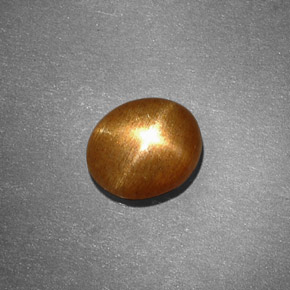 Pedra do Sol Estelar Marrom dourado Natural 1.13ct, Corte Oval, Opaco