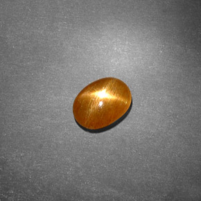 Pedra do sol estrela marrom natural 0,70ct, corte oval, opaco
