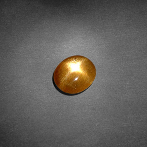 Pedra do Sol Estelar Marrom dourado Natural 0.77ct, Corte Oval, Opaco