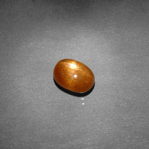 Pedra do Sol Estelar Marrom dourado Natural 1.20ct, Corte Oval, Opaco