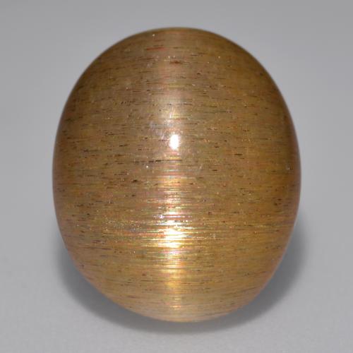 Pedra do sol estrela marrom natural 12,02ct, corte oval, opaco