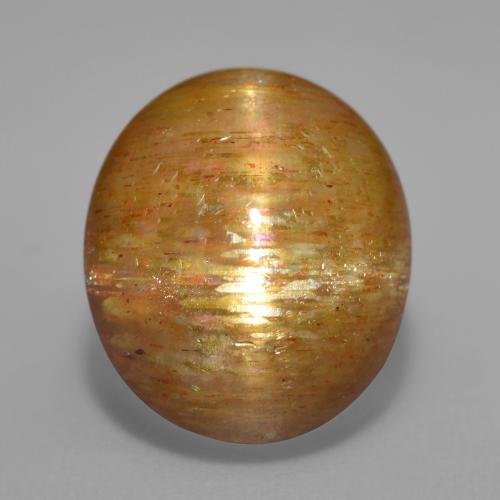 Pedra do sol estrela marrom natural 10,04ct, corte oval, opaco