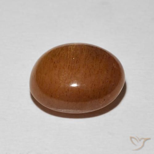 Pedra do Sol Estelar Laranja Médio Natural 7.38ct, Corte Oval, Opaco