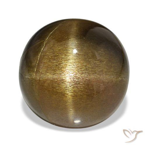 11.00ct Marrom dourado Pedra do Sol Estelar, oval, Opaco