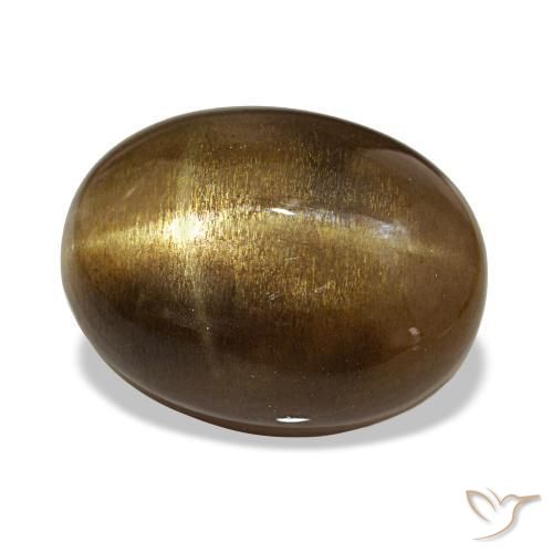 Pedra do sol estrela marrom natural 13,39ct, corte oval, opaco