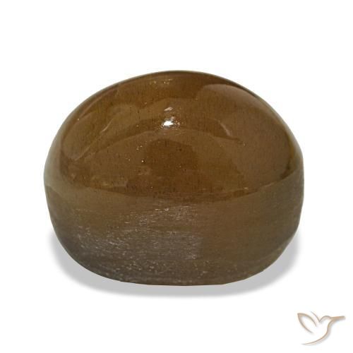 Pedra do Sol Estelar Medium Light-Brown Natural 13.45ct, Corte Oval, Opaco