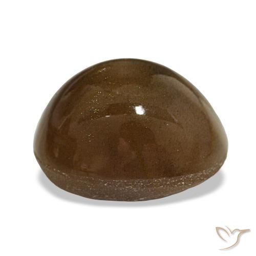 Pedra do sol estrela marrom natural 13,45ct, corte oval, opaco