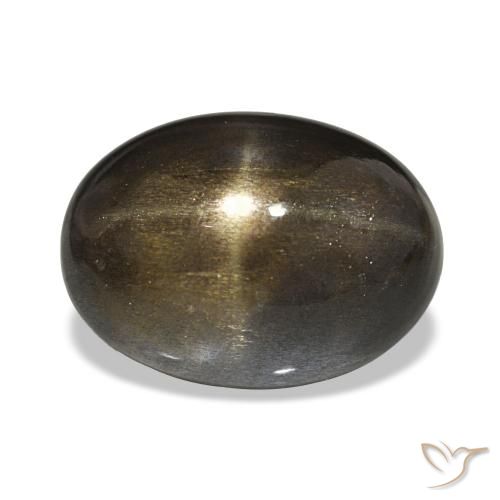 14.54ct Medium Light-Brown Pedra do Sol Estelar, oval, Opaco