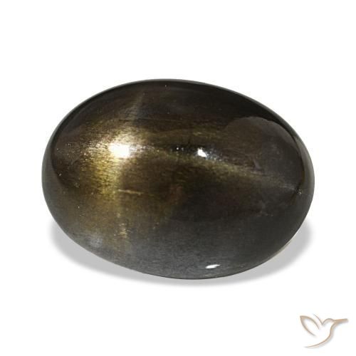 Pedra do sol estrela marrom natural 14,54ct, corte oval, opaco
