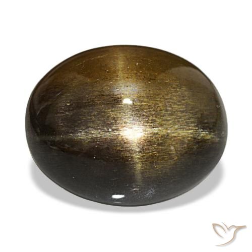 17.63ct Medium Light-Brown Pedra do Sol Estelar, oval, Opaco