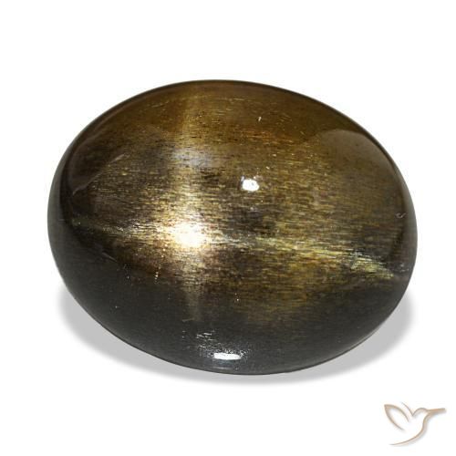 Pedra do Sol Estelar Medium Light-Brown Natural 17.63ct, Corte Oval, Opaco