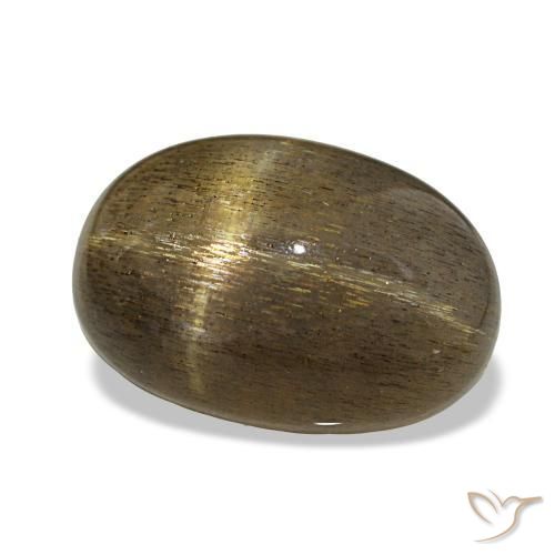 Pedra do Sol Estelar Castanho médio Natural 7.82ct, Corte Oval, Opaco
